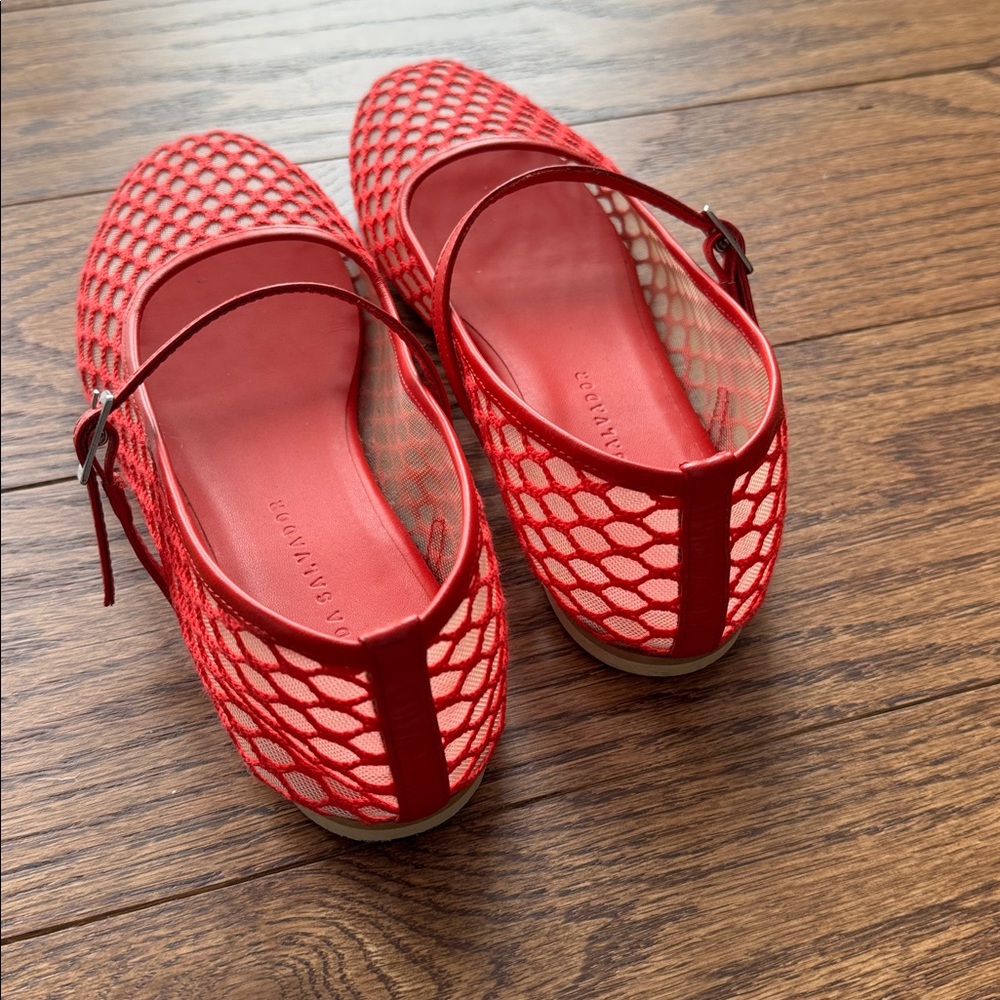Freda Salvador Mesh Ballet Flats - Picture 2 of 3
